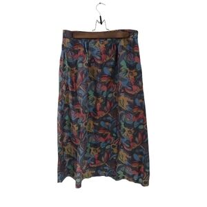 Autre Chose Paris Floral Multicolor Women's Silk Skirt